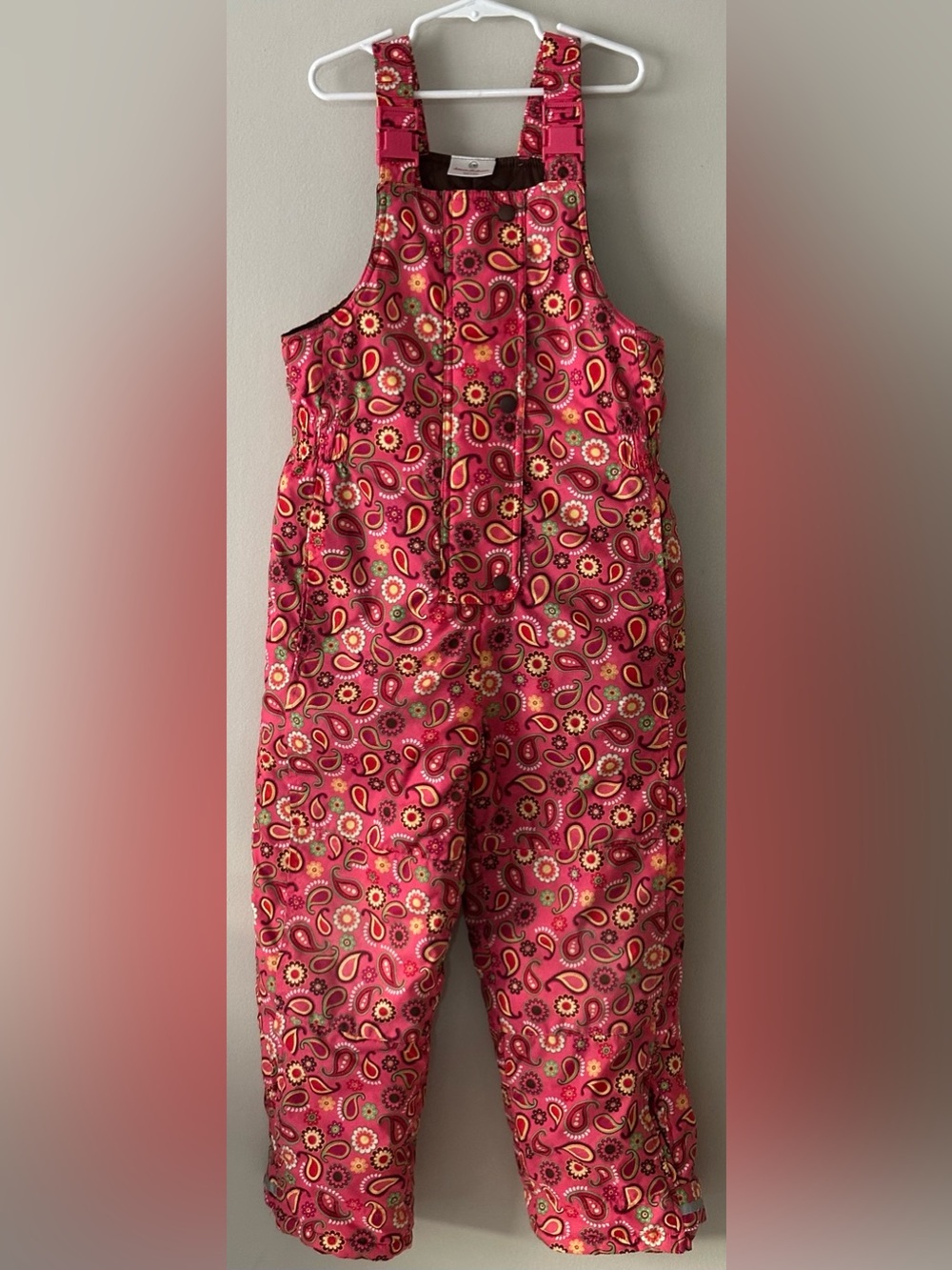 Hanna Andersson girls size 130 US size 8 snow bib